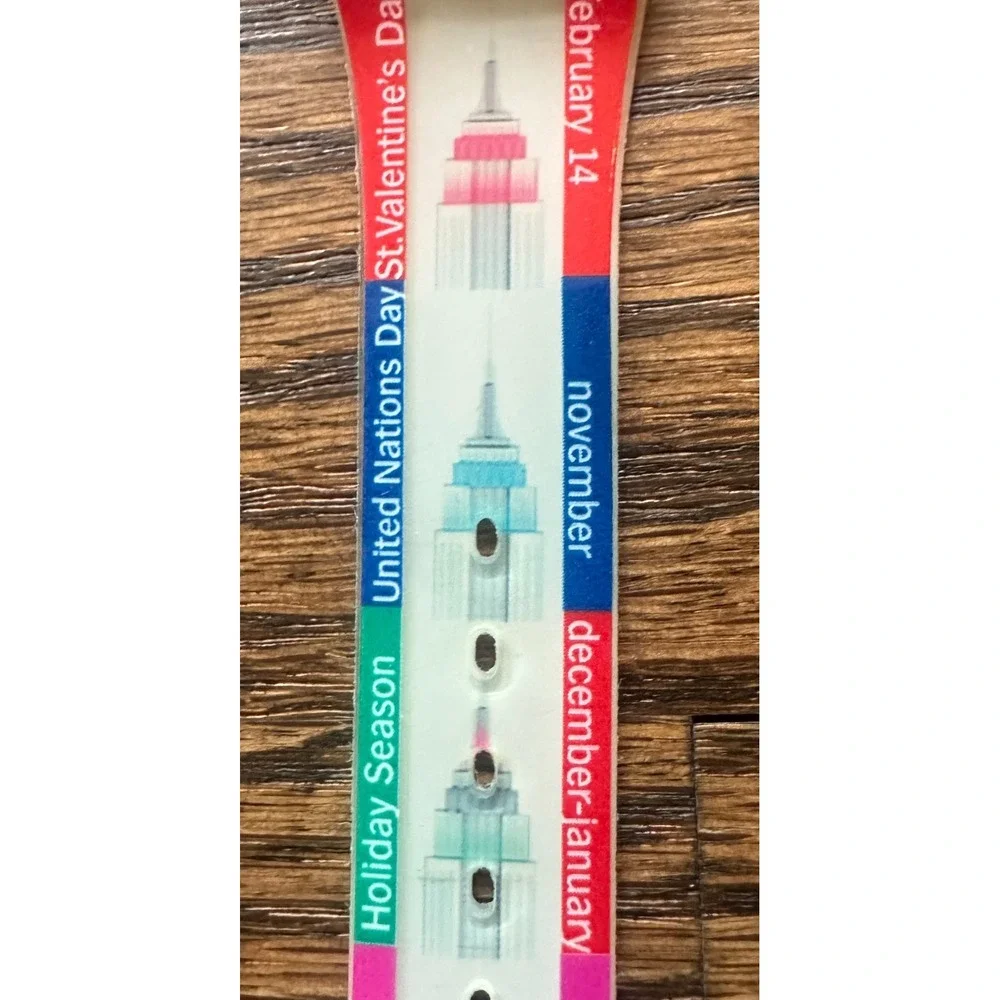 Swatch Gent GK309 Watch Empire State Building Lighting Schedule New York Vintage